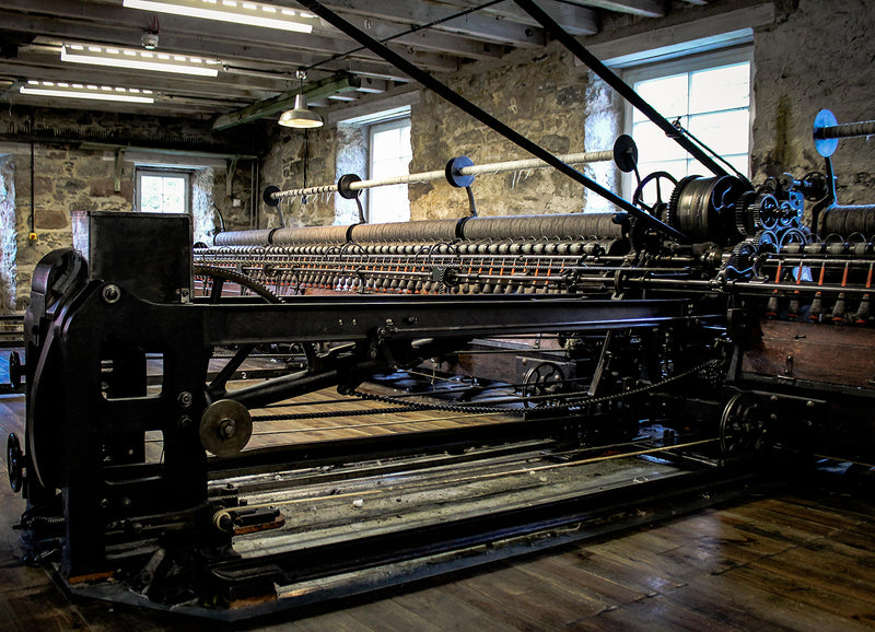 Production at the Woolmill - Spinning