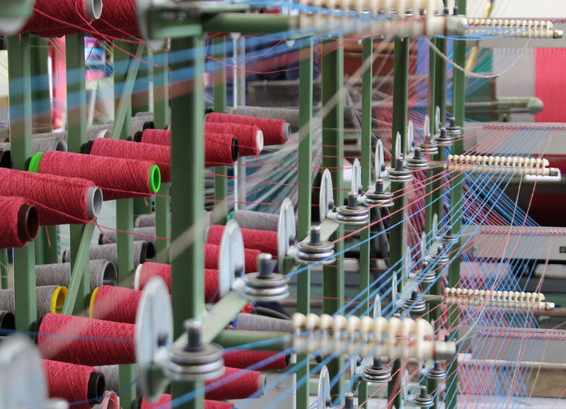 Production at the Woolmill - Warping