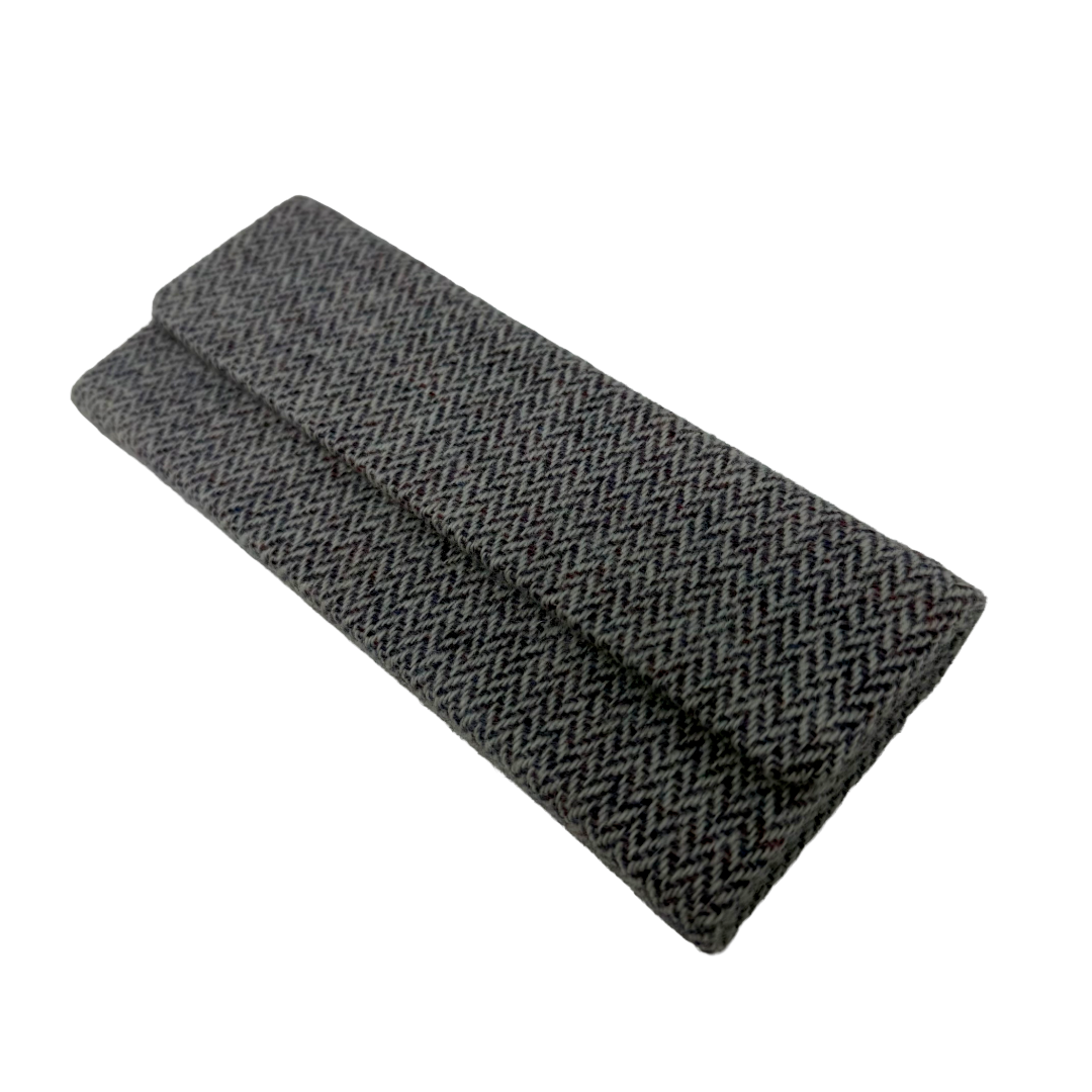 Heather Herringbone Glasses Case