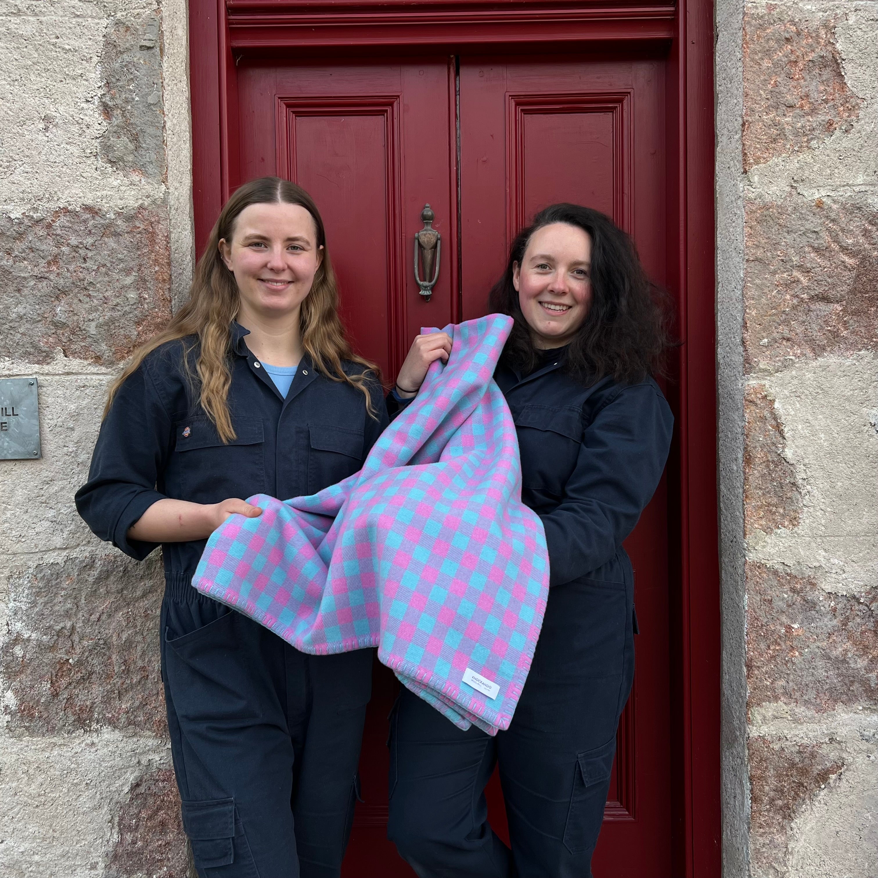 The Makers' Spring Check Blanket