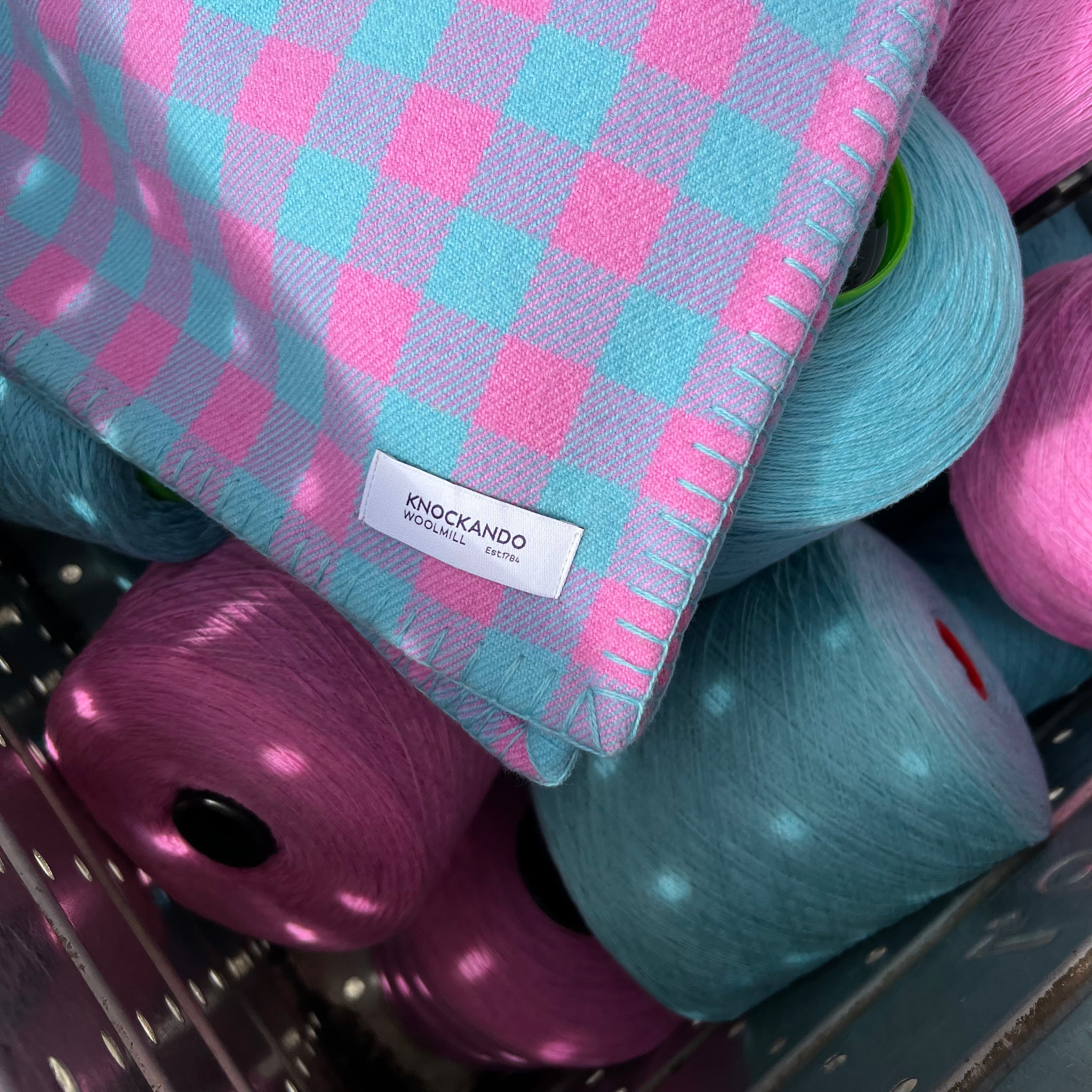 The Makers' Spring Check Blanket