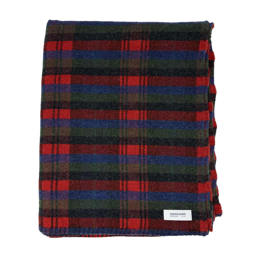 Striped throw - Red