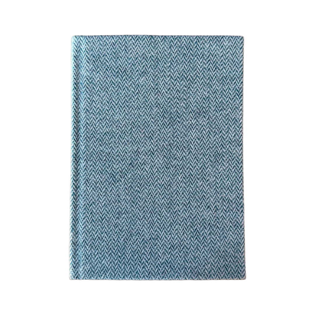 Teal Herringbone A5 Notebook