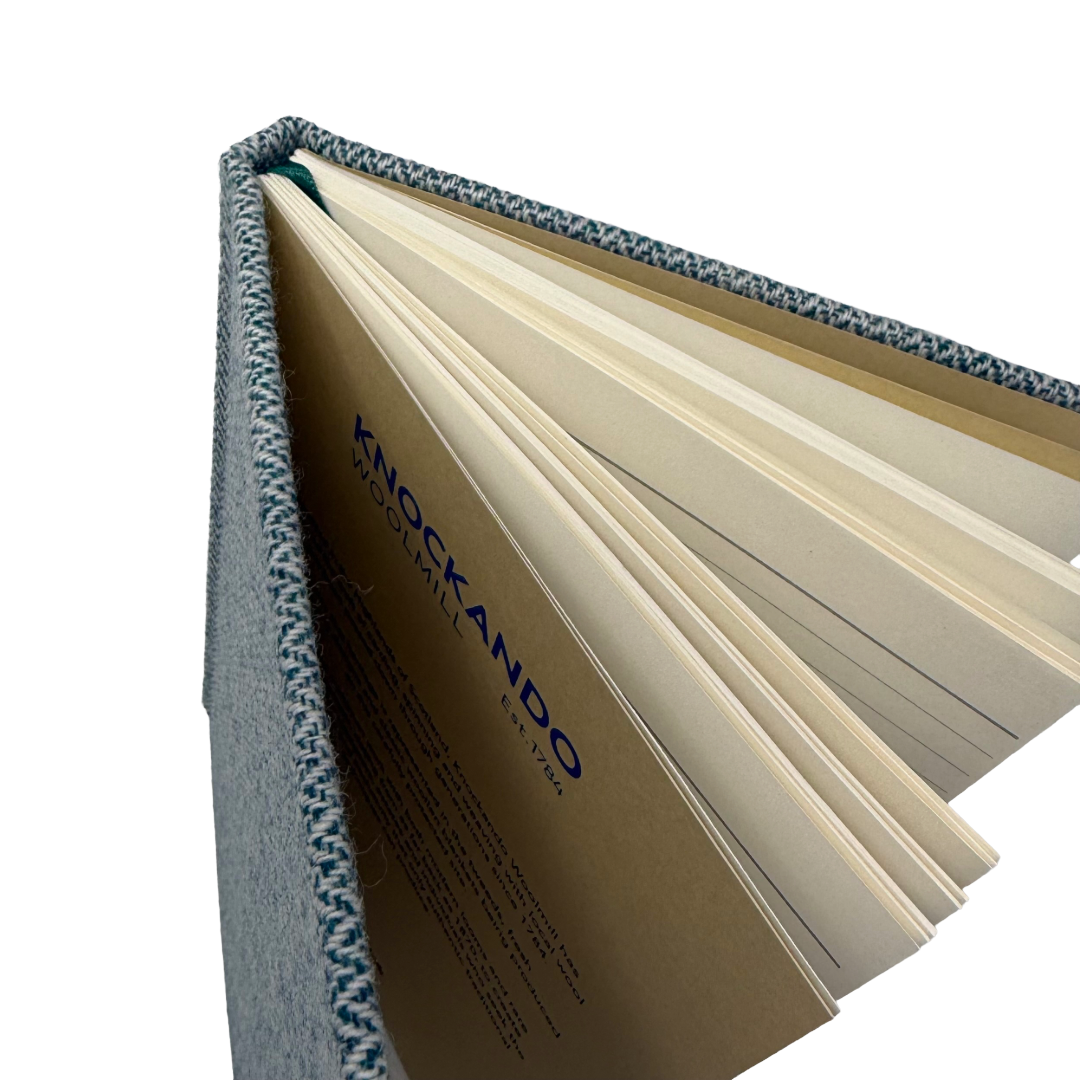 Teal Herringbone A5 Notebook