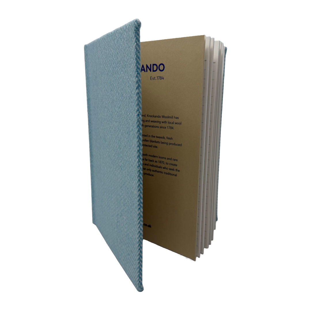 Turquoise Herringbone A5 Notebook