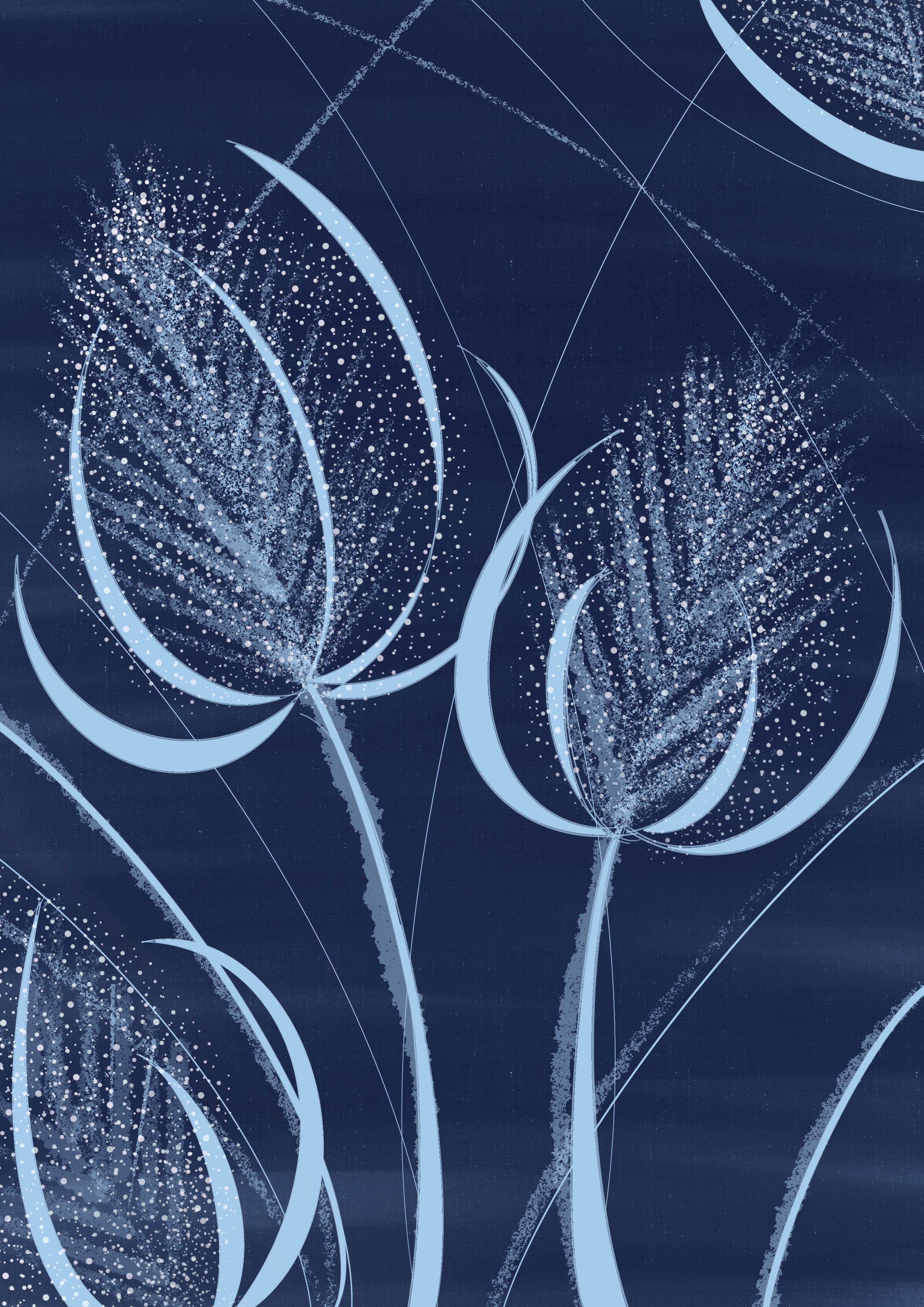 Card - Winter Teasels