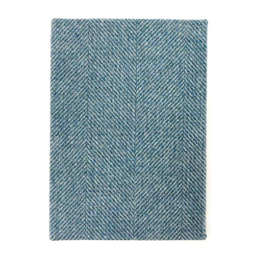 Blue Herringbone A5 Notebook