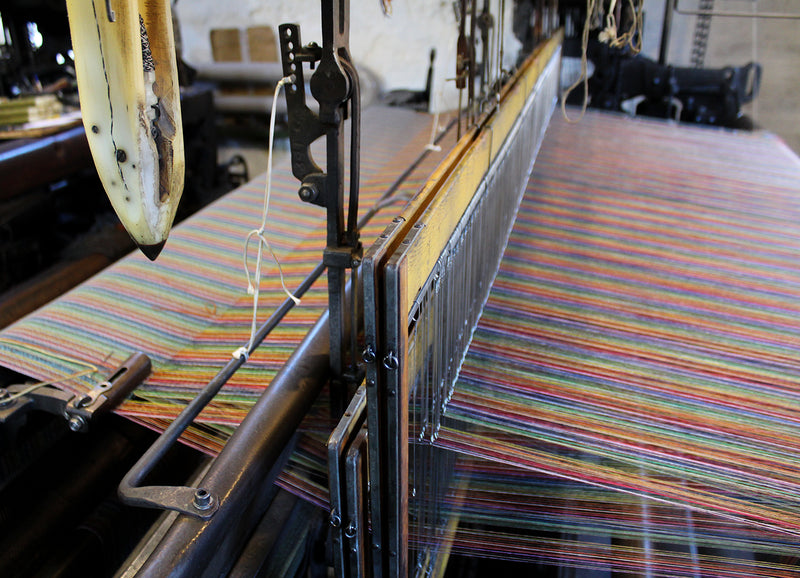 Production at the Woolmill - Weaving