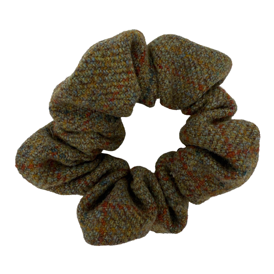 Tweed Hair Scrunchie