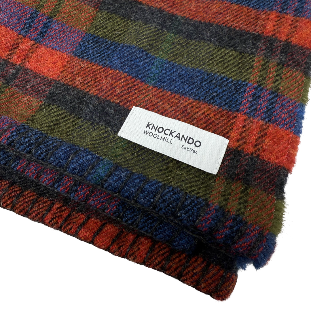 Striped throw - Orange