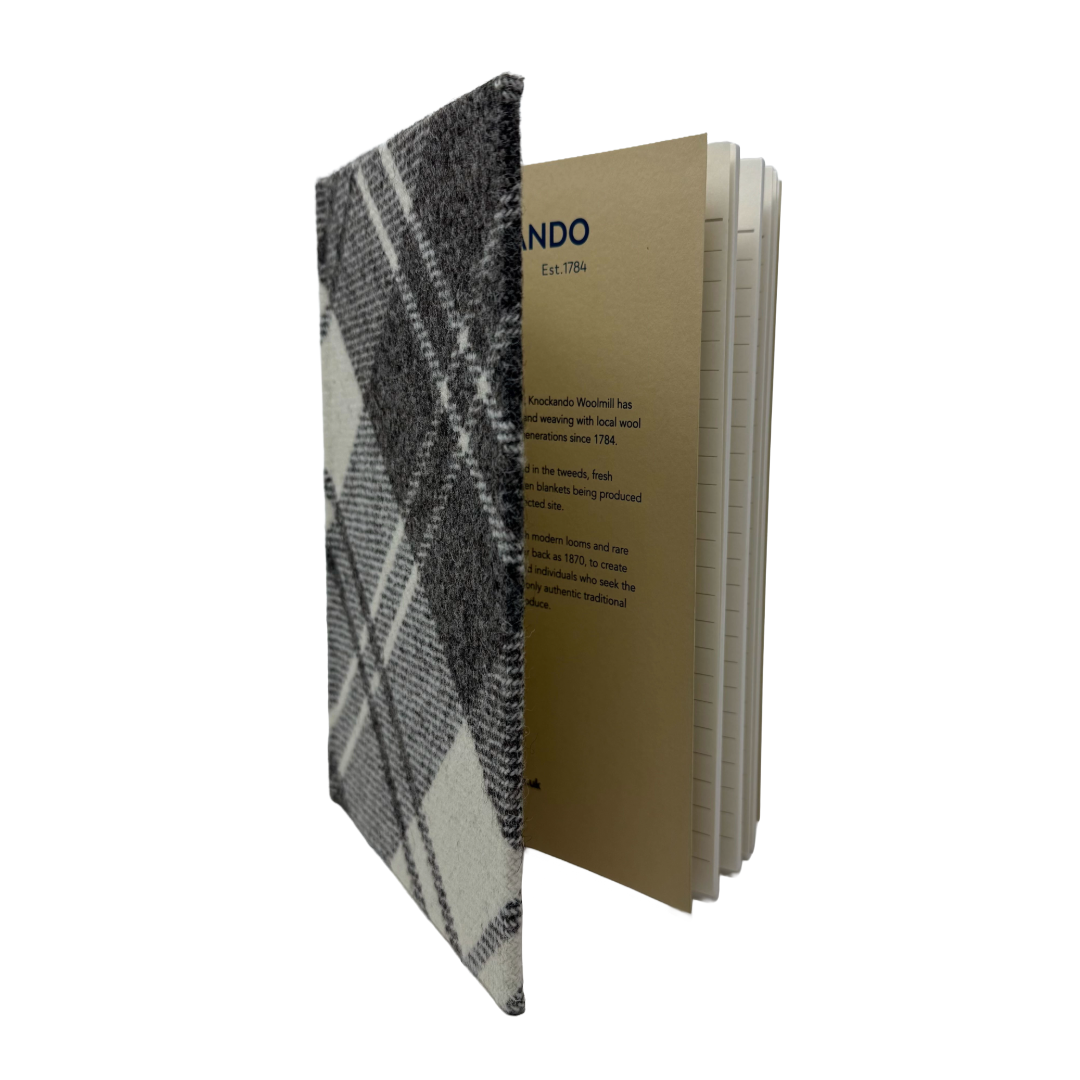 Grey Windowpane A5 Notebook