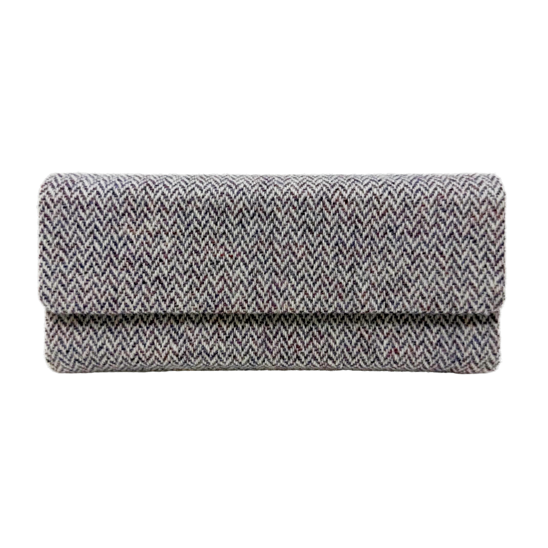 Heather Herringbone Glasses Case