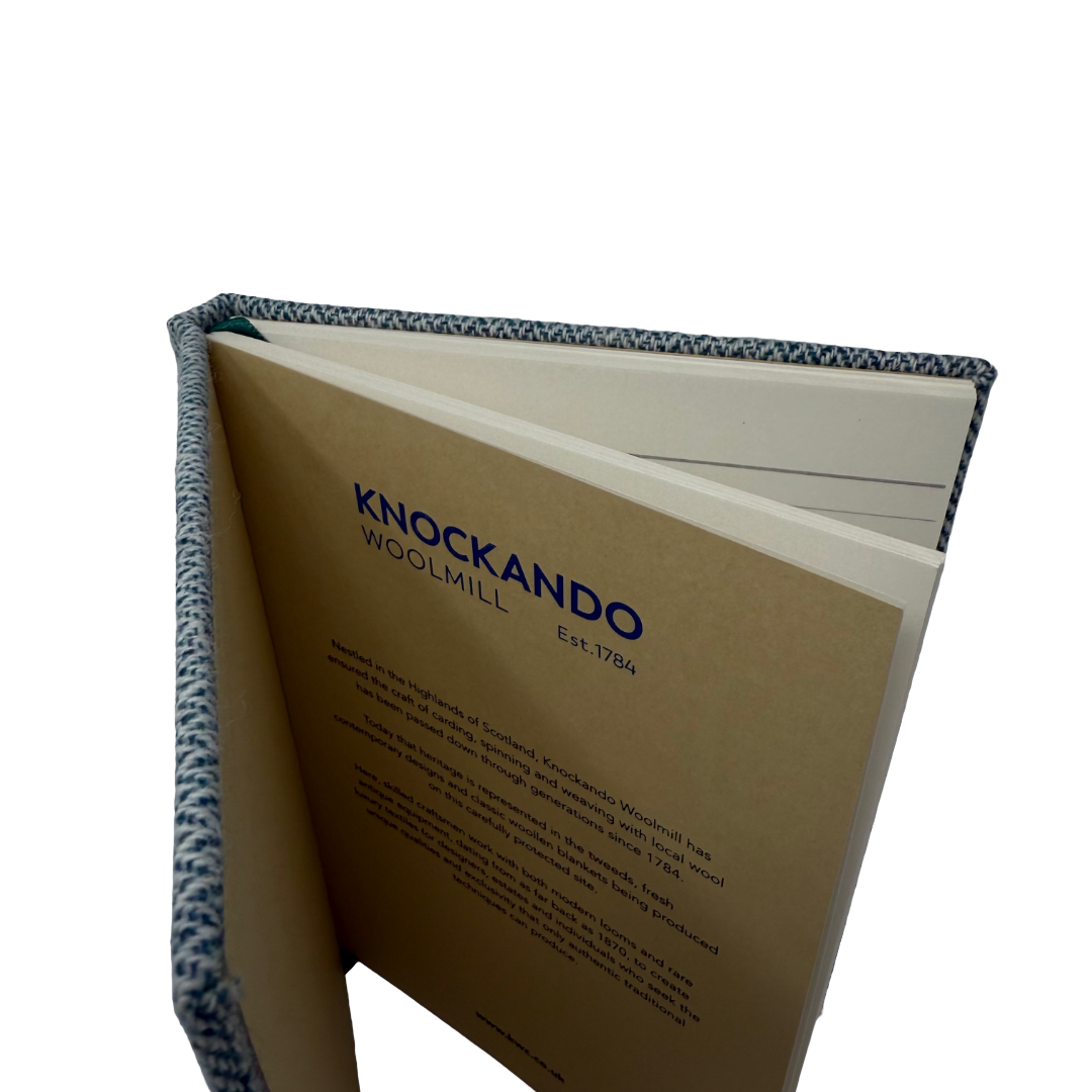 Teal Herringbone Notebook