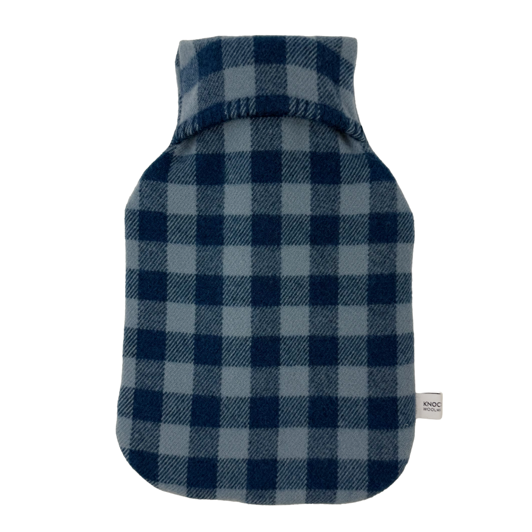 Mill Pond Check Hot Water Bottle Cover