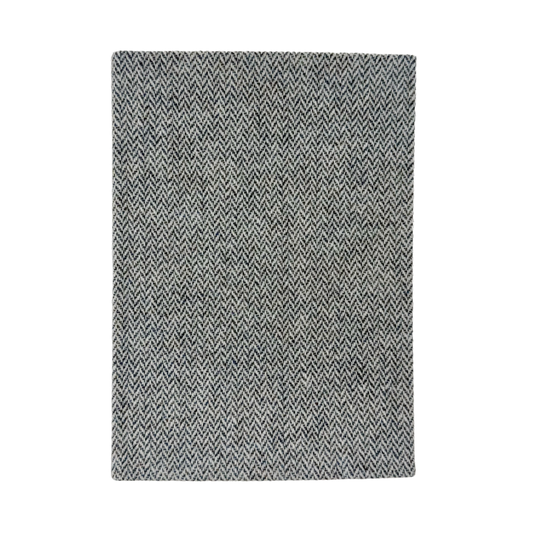 Navy Herringbone A5 Notebook