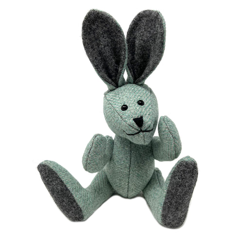 Mint Herringbone Rabbit - Small