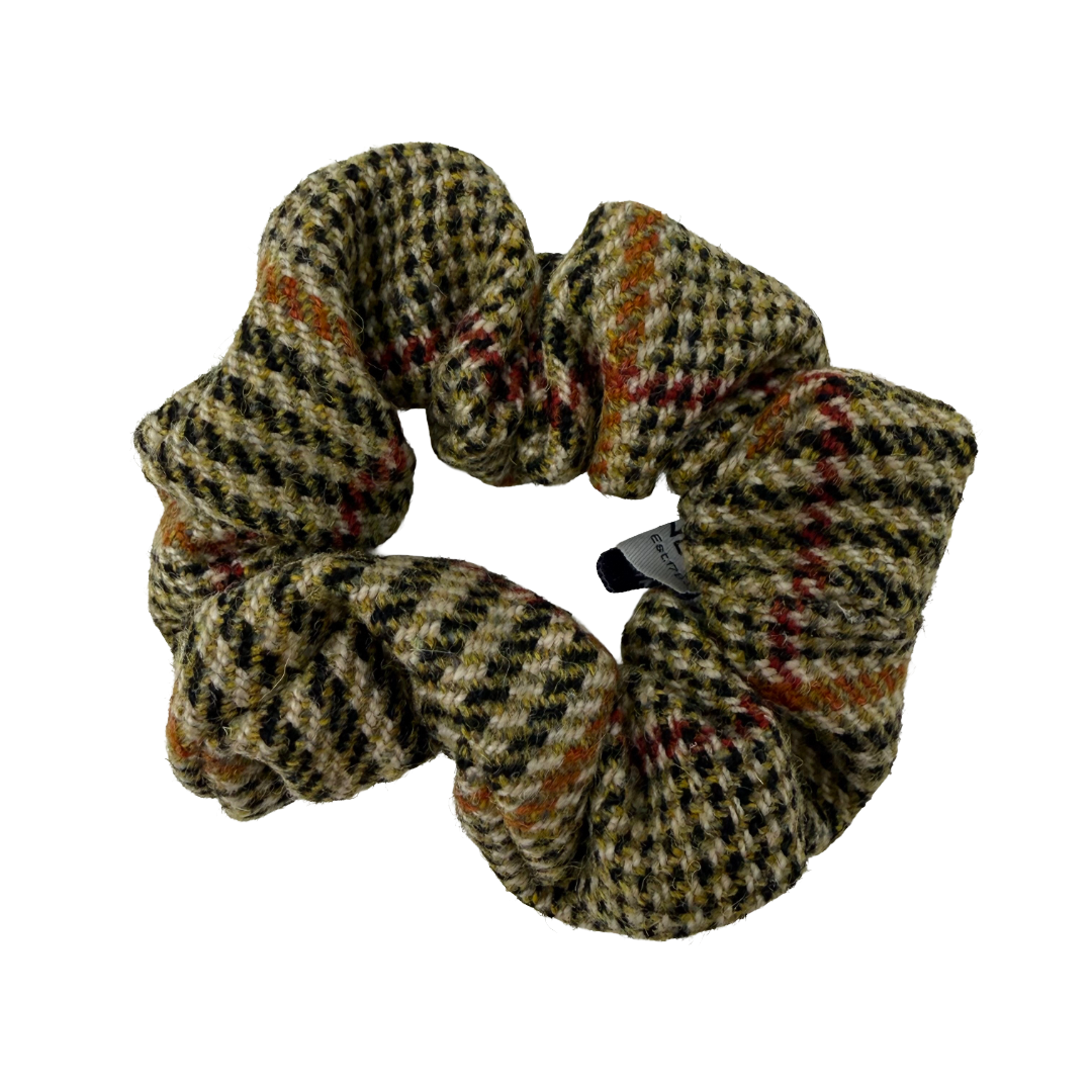 Tweed Hair Scrunchie