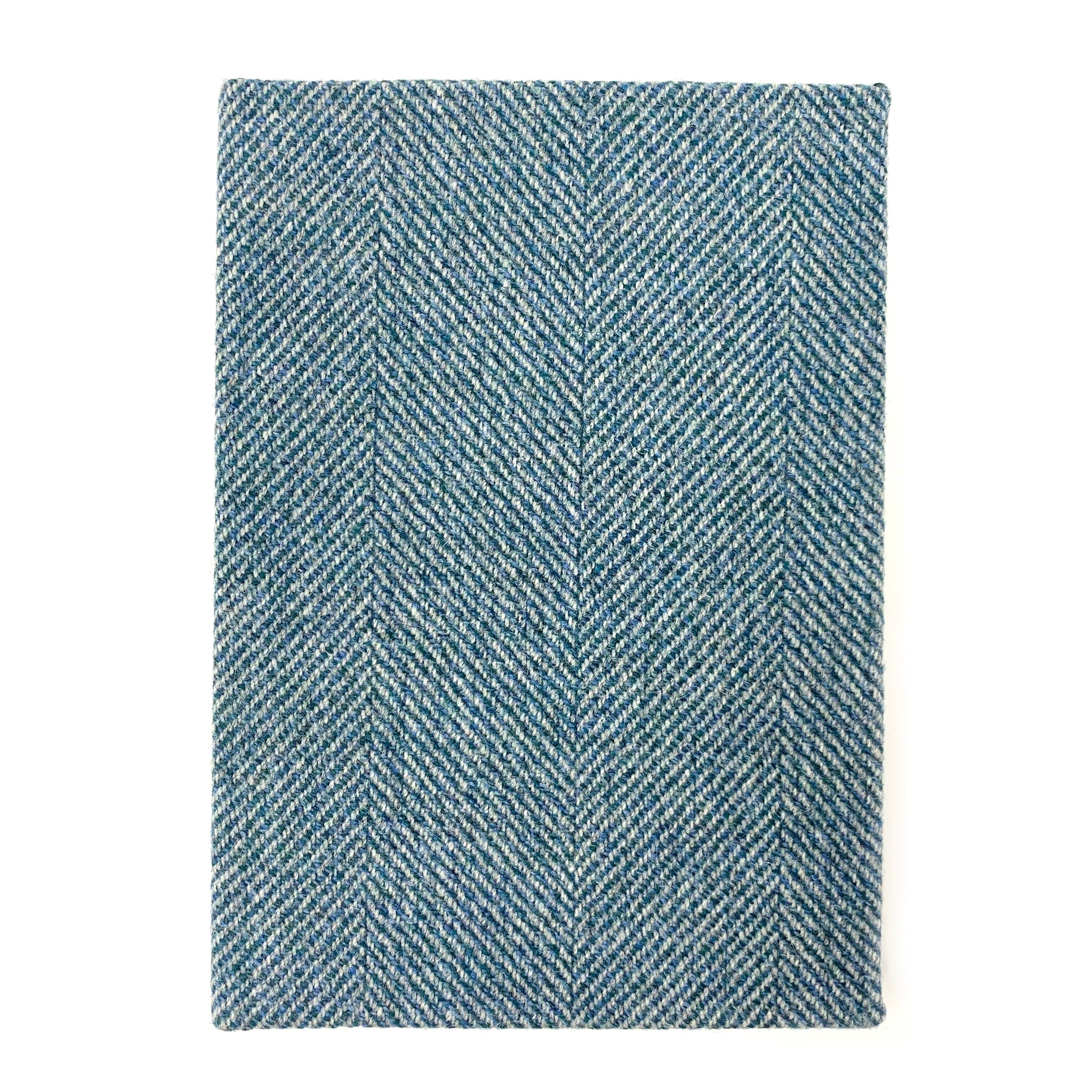 Blue Herringbone A5 Notebook